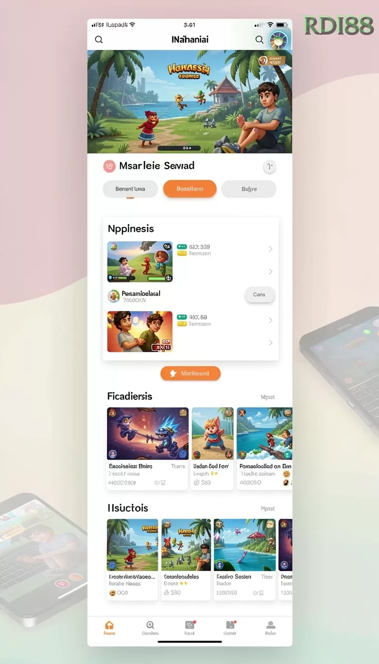 Cuplikan layar menu unduhan rdi88 untuk perangkat Android